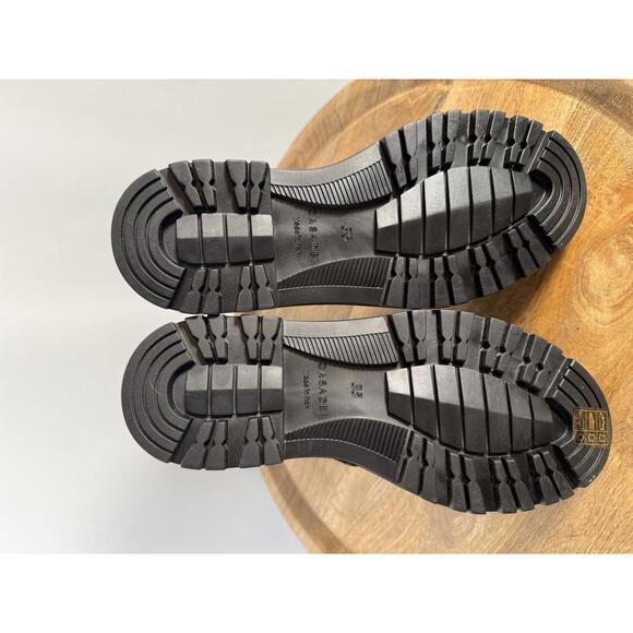 Casadei Love Calf Nero NWB Combat Boot / Lace-Up Leather Boot Women's Size 5 - Picture 5 of 13